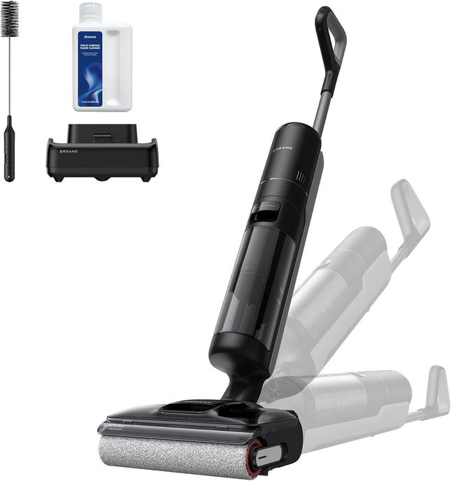 DREAME H12 FlexReach Wet Dry Vacuum Cleaner, 0 Tangle Cordless Vacuum Mop All-in