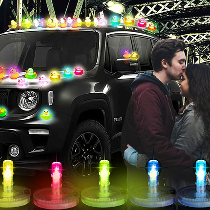 6PCS Light Up Duck Plug, 16 Luminous Modes Rubber Duck Mount, Led Light Rubber D