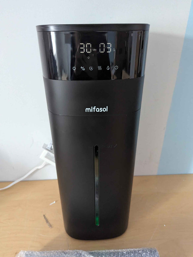 Humidifier Large Room, 5.3Gal/20L Cool and Warm Mist Humidifiers for Bedroom 2000 sq ft, Humidificateur for Whole House Home Plants, Top Fill Humidifiers with Diffuser & Extended Tube, Black