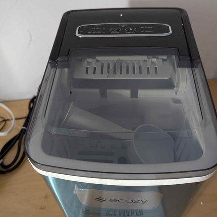 ecozy Portable Ice Maker Countertop, 9 Cubes Ready in 6 Mins, 26.5 lbs in 24 Hou