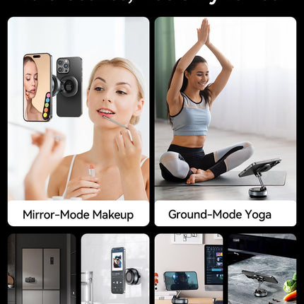 MRGLAS 2026 Upgraded Vacuum Suction Phone Holder for Car, Magsafe Car Phone Hold