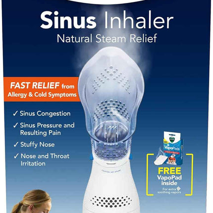 Vicks Sinus Inhaler, Plug-in Non-Medicated Steam Inhaler for Sinus Relief, Aller