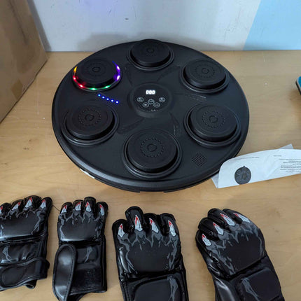 Music Boxing Machine Smart Bluetooth Boxing Equipment （2 Pairs of Gloves）