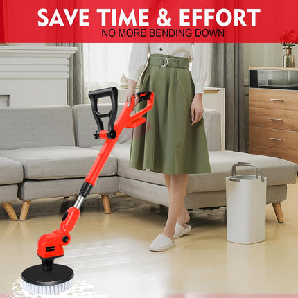 Cordless Power Scrubber Compatible with Milwaukee 18v Battery (Tool Only), Trony