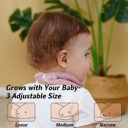 Muslin Baby Bibs Baby Drool Bandana Bibs for Baby Girls Boys Infant Newborn Todd