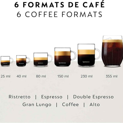 Nespresso Vertuo Pop+ Single Serve Coffee and Espresso Machine by Breville, Dark