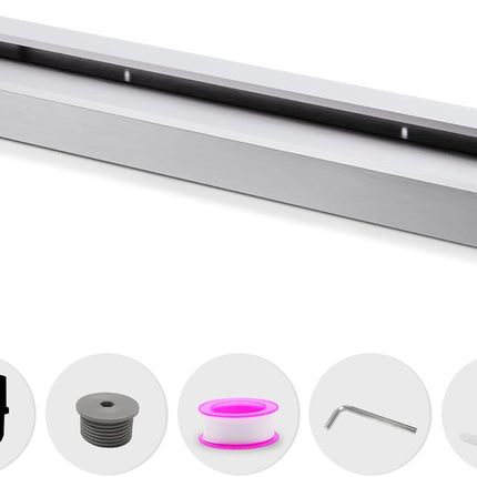 Waterfall Pool Fountain LONGRUNNEW 304 Stainless Steel 35.4" Rectangular Waterfa