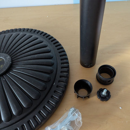 T&Jero 26 lb Round Heavy Duty Patio Market Table Umbrella Base Stand Weight Pre-