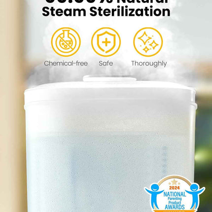 Baby Bottle Sterilizer, HAUTURE 6-in-1 Bottle Sterilizer and Dryer, Electric Ste