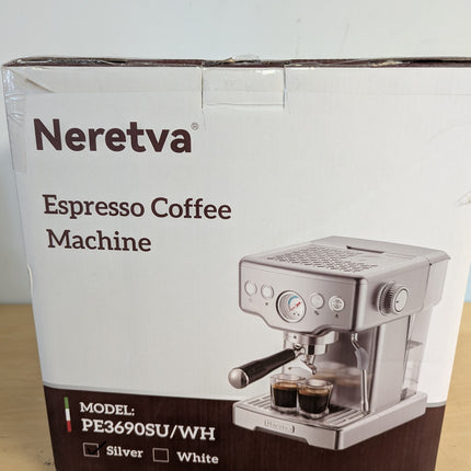 Neretva Espresso Machines, Professional 15 Bar Espresso Maker with Milk Frother,