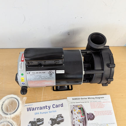 LINGXIAO LX 4HP 2-Speed Hot Tub Spa Pump, 220-240V, 2 Inch Ports