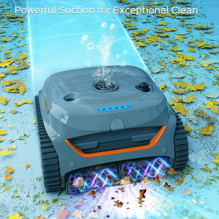 WYBOT C2 Cordless Robotic Pool Cleaner, App Control, 180 Min Runtime, Wall & Waterline Cleaning for Inground Pools