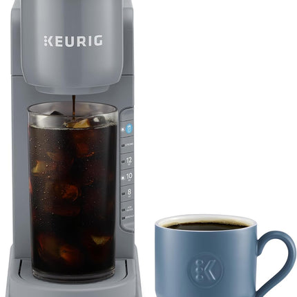 Keurig K-Iced Single Serve K-Cup Pod Coffee Maker with Brew Over Ice Button, 42 oz Removable Reservoir, 3 Sizes, Grey