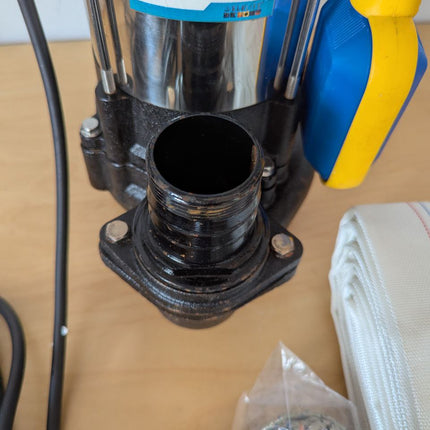 1HP Sewage Grinder Pump Submersible Effluent Pump, Sump Pump 110V 6400GPH with A