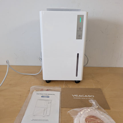 Trazico 21 Pint Dehumidifier for Basement & Home up to 1500 Sq Ft, 3 Smart Modes, 24H Timer, Continuous Drain, Quiet