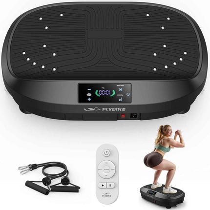 FLYBIRD Vibration Plate Exercise Machine, Adjustable Speed High Intensity Vibrat