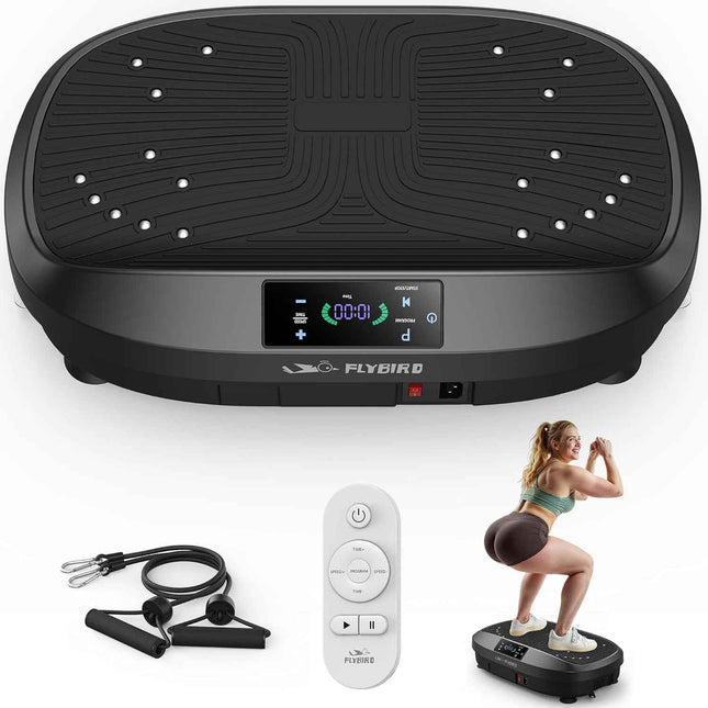 FLYBIRD Vibration Plate Exercise Machine, Adjustable Speed High Intensity Vibrat