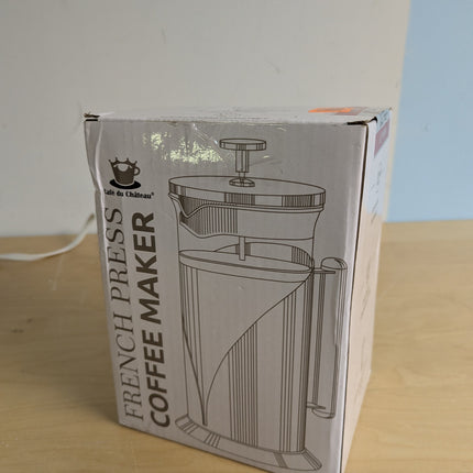 French Press Coffee Maker 34oz – Stainless Steel & Glass Coffee Press with 4-Lev