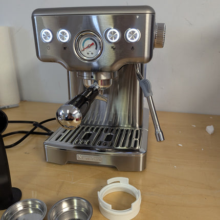 Neretva Espresso Machines, Professional 15 Bar Espresso Maker with Milk Frother,