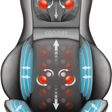 Comfier Full Body Massage Chair Pad -Shiatsu Neck and Back Massager with Heat, K