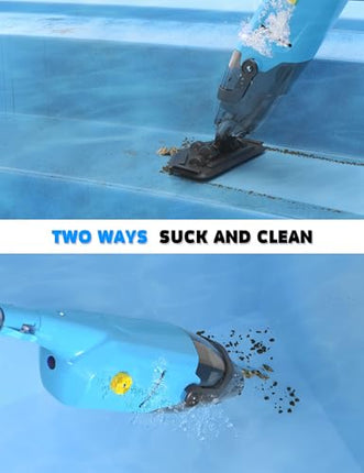 Pool Vacuum Cleaner for Above Ground Pool & In Ground Cordless Rechargeable Pool