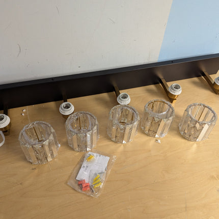 Aipsun Crystal Bathroom Vanity Light Black Bath Lighting Fixtures Modern Vanity