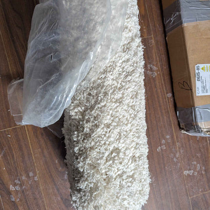 7'1"X10' Solid Eyelash Woven Shag Rug Cream - Threshold™