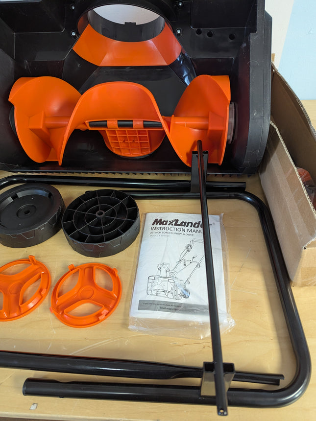 MAXLANDER Corded Electric Snow Blower, 20 Inch 15A Electric Snow Thrower with Du