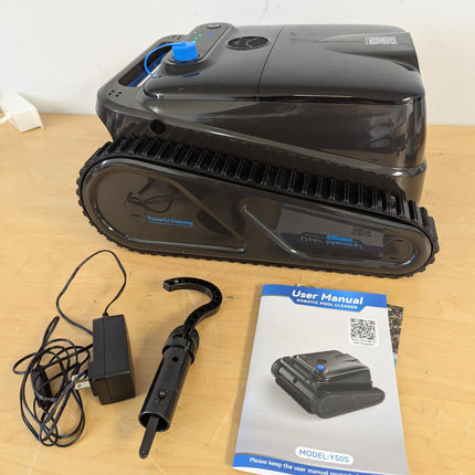 OUCAXIA Y50S Cordless Robotic Pool Cleaner, 110W Wall-Climbing Pool Vacuum with 4 Modes & 4L Filter Basket