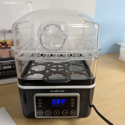 2 Tiers Mini Electric Food Steamer for Cooking, 4 QT Digital Multi Vegetable Ste