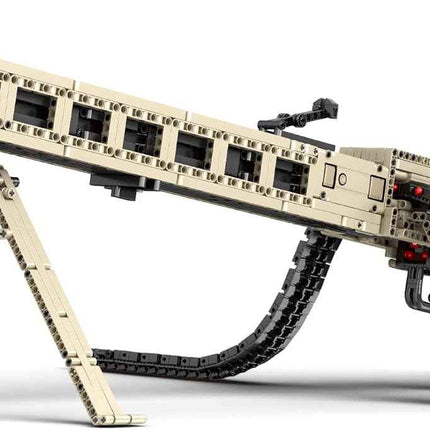 Reobrix 77006 Technic MG42 Building Blocks Set, Made of Clamp Blocks with 1886 P