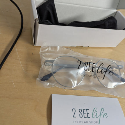 2SeeLife Round Metal Wire Rimmed Reading Glasses for Men & Women – Medium–Wide F