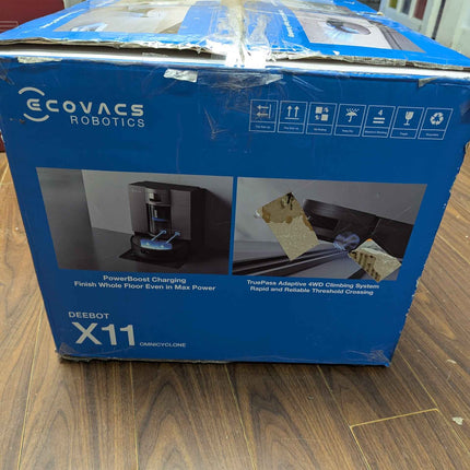 ECOVACS DEEBOT X11 OmniCyclone Robot Vacuum and Mop, Bagless Auto-Empty Station,
