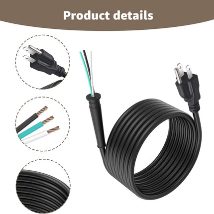 22-64-0405 Cord Set Replacement Part for Mil-wauk-ee - 18/3 AWG Power Cord w/Cor