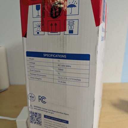 AIRTHEREAL T1 Touchless Vacuum Automatic Dustpan with 2 Operation Modes - Ultra