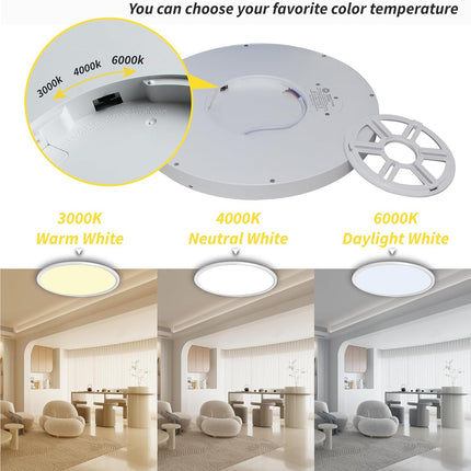 FAULTY LED Flush Mount Ceiling Light 20 Inch 40W 4350lm (remotes not working)