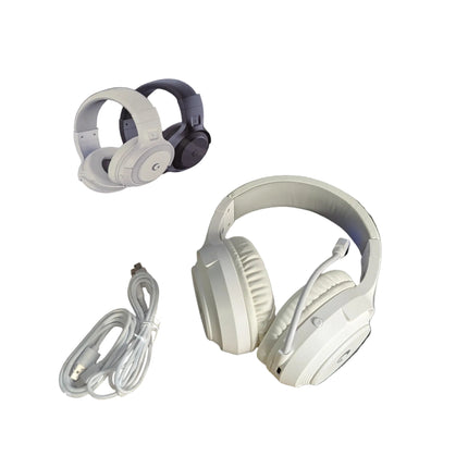 White Wireless Gaming Headset for PS5, PS4, PC, Switch 40-Hour Battery, Type-C C