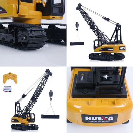 HUINA 572 15CH RC Construction Crane Truck Tower Excavator, 1/14 Scale