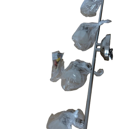 4 light fixture silver for GU10 type lightbulbs (lightbulbs not included) 30 ibc