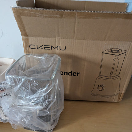 CKEMU Professional Blender For Smoothies, 58 Oz Glass Jar, Glass Blender Includi