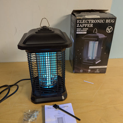 AMUFER 18W Bug Zapper for Outdoor & Indoor, Blue Violet UV Lamp, Electric Mosquito & Fly Killer, 1/2 Acre Coverage