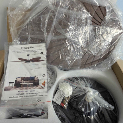 Wiviniya Ceiling Fans with Lights and Remote/APP Control, 44 Inch Tropical Palm