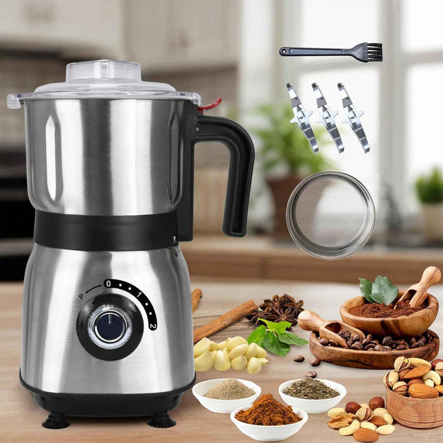 Spice Grinder Electric, Herb Nut Grinder for Kitchen, Detachable Espresso Grinde