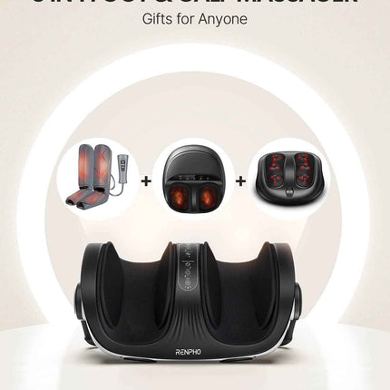 RENPHO Shiatsu Foot and Calf Massager with Heat, Mothers Day Gifts for Mom, Deep