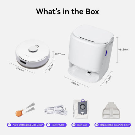 NARWAL Freo X10 Pro Robot Vacuum and Mop Combo, 11,000Pa Suction,DualFlow Tangle