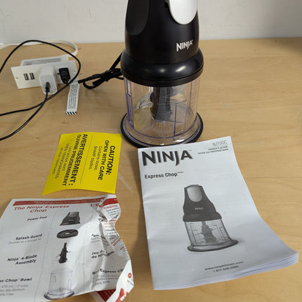 Ninja NJ100C, Express Chop For Chopping, Mincing, and Pureeing, Black, 200W (Can
