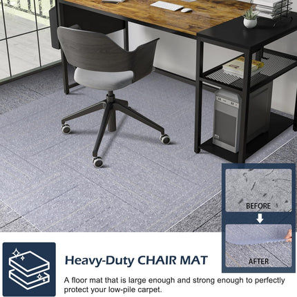 Chair Mat for Carpet, SALLOUS 46" x 60" Office Chair Mat for Carpeted Floors, Ga