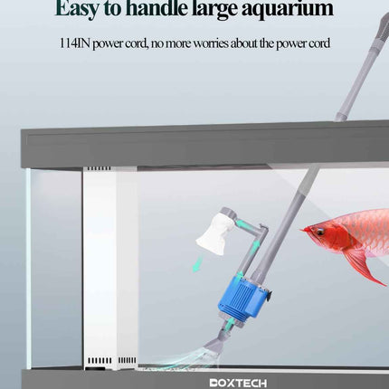 UPETTOOLS Aquarium Gravel Cleaner - Electric Automatic Removable Vacuum Water Ch
