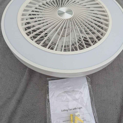 Fan Ceiling Light Ceiling Fan with LED Lighting and Remote Control 40W Ventilato