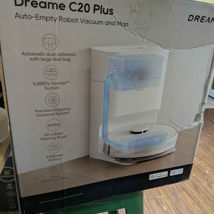 DREAME C20 Plus Robot Vacuum and Mop Combo, 90 Days Self-Emptying Robotic Vacuum
